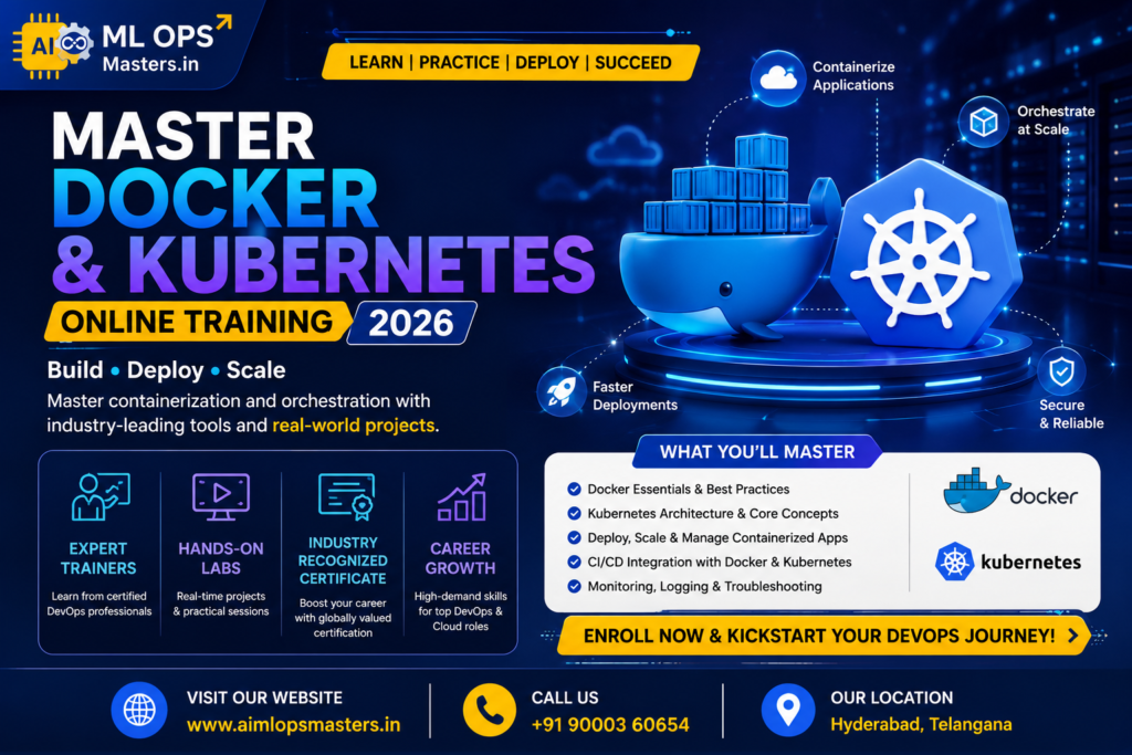 Master Docker & Kubernetes online training 2026